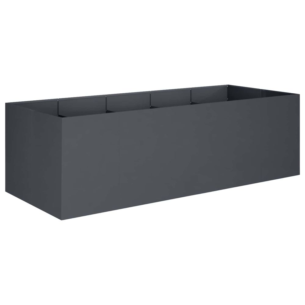 Cache-pot de jardin anthracite 200 x 80 x 60 cm