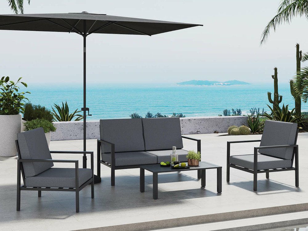 Salon de jardin alu jao - 4 places