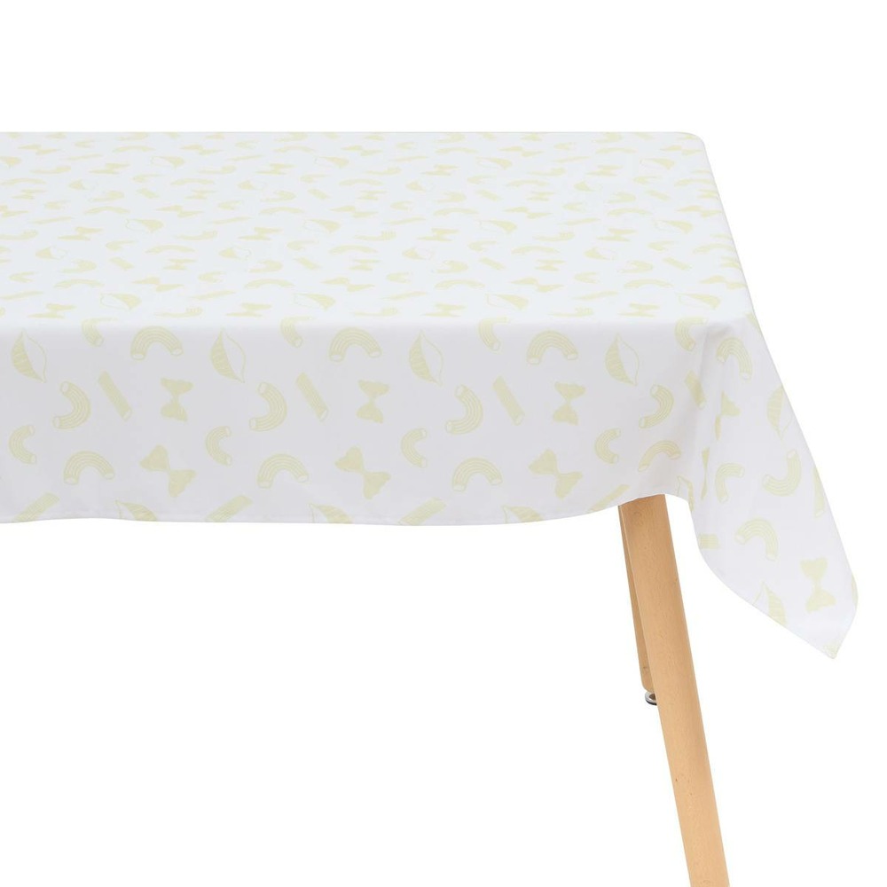 Nappe della pasta 240x140cm jaune imprimé pates