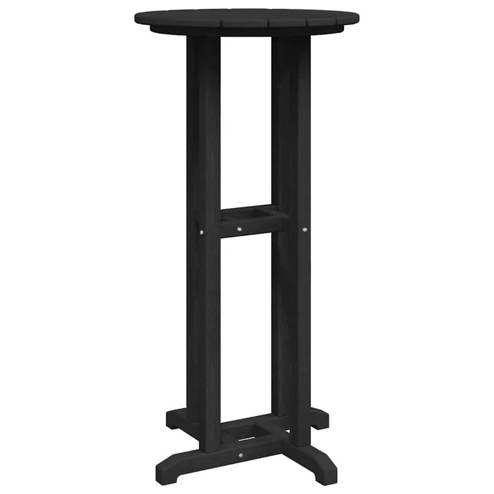 Table de bar noir 55 x 55 x 107 cm polyéthylène