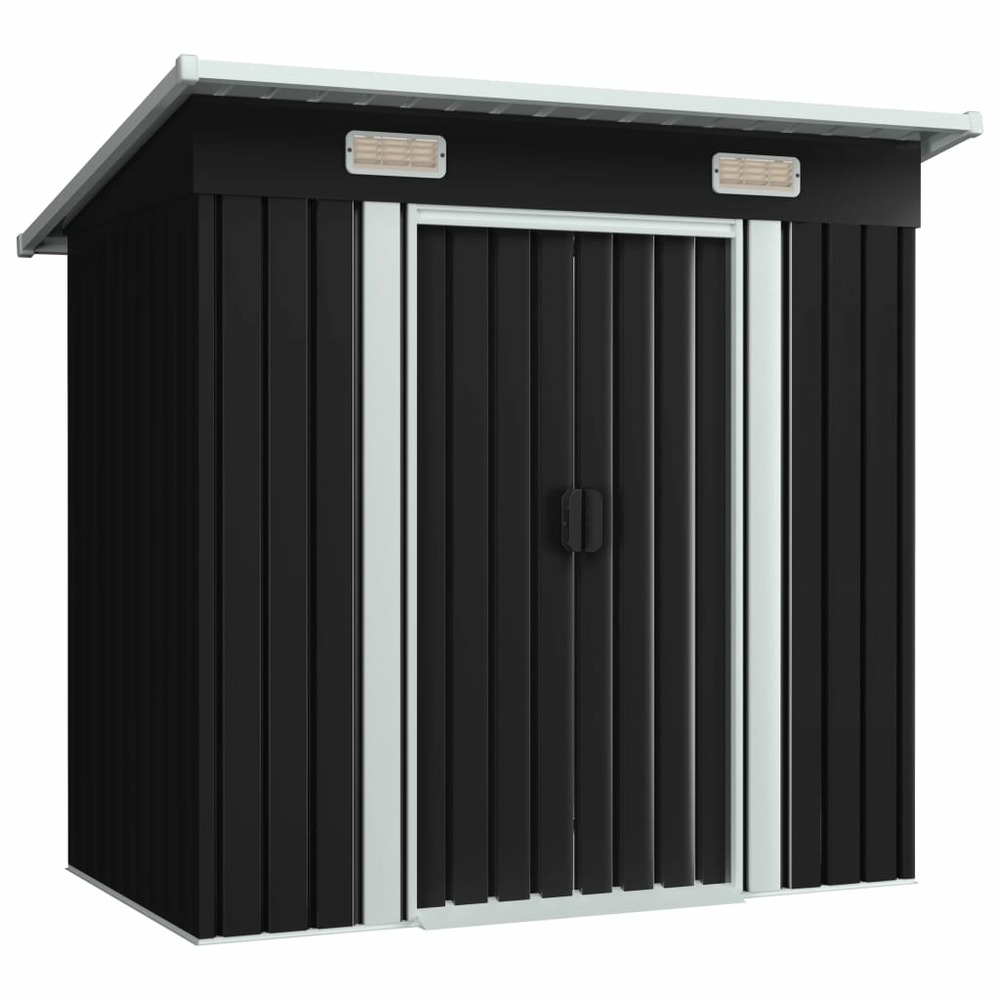 Abri de jardin anthracite acier