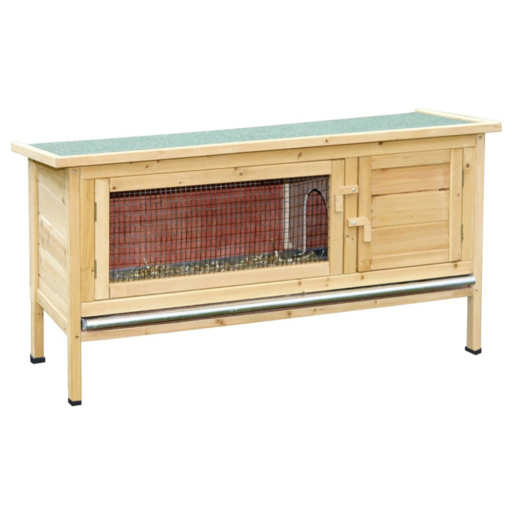 Maison pour rongeurs alfred 116x45x62 cm bois vernissé