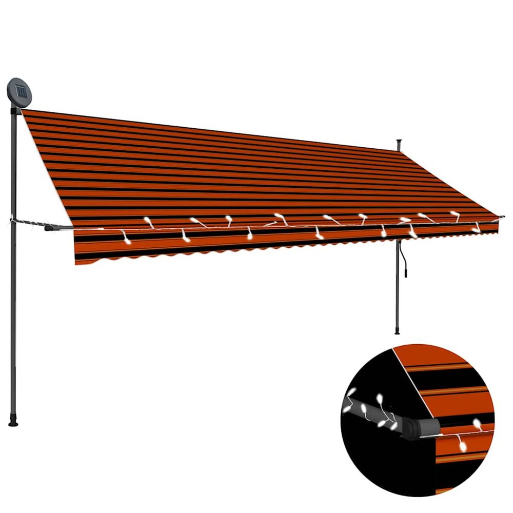 Store manuel rÃ©tractable avec LED 400