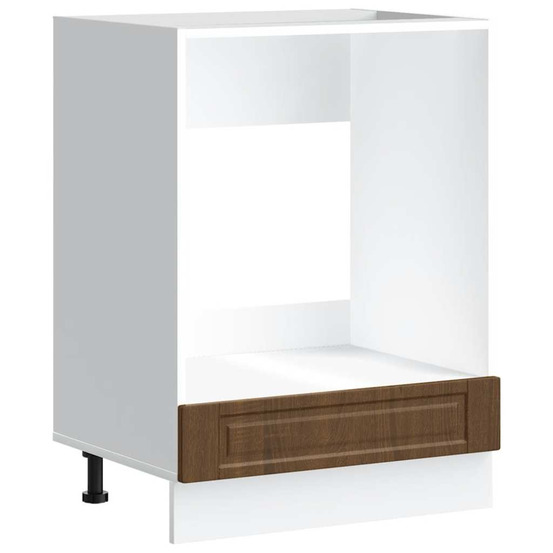 Armoire à four porto chêne marron bois d'ingénierie