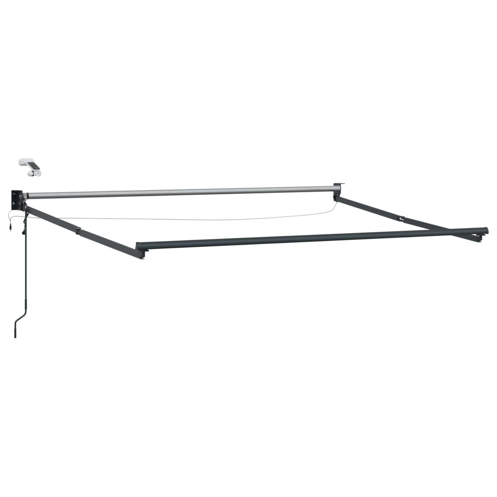 Cadre de store rétractable électrique anthracite 2,5 x 2 m