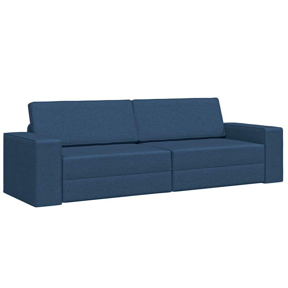 Canapé-lit bleu marine 245 x 78 x 77 cm tissu
