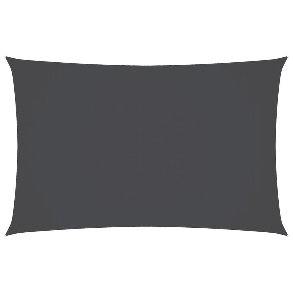 Voile de parasol tissu oxford rectangulaire 3x6 m anthracite