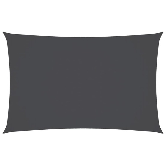 Voile de parasol tissu oxford rectangulaire 3x6 m anthracite