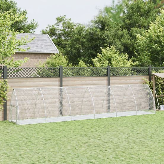 Clapier xxl 6m en acier galvanisé pour lapins parc extérieur sécurisé