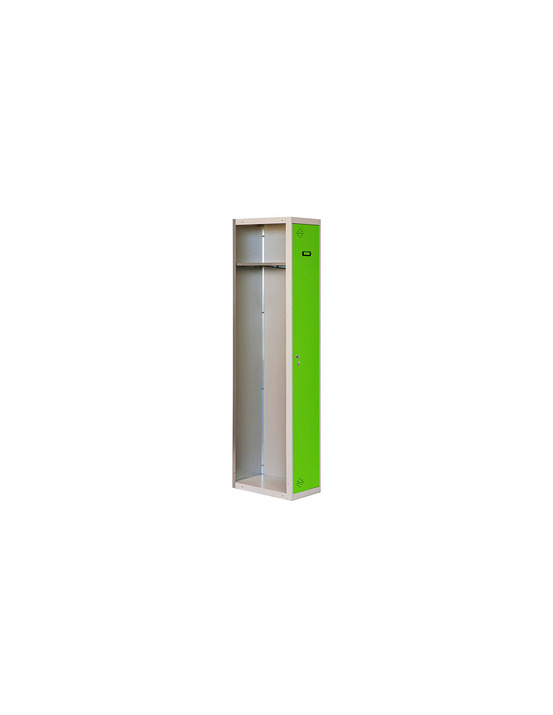Casier-armoire simonlocker prof.dism.single 1/1 400 addi gr/ve gris/vert 1800x400x500 - simonrack