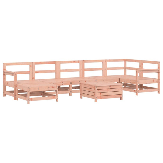 Salon de jardin 8 pcs bois massif sapin de douglas