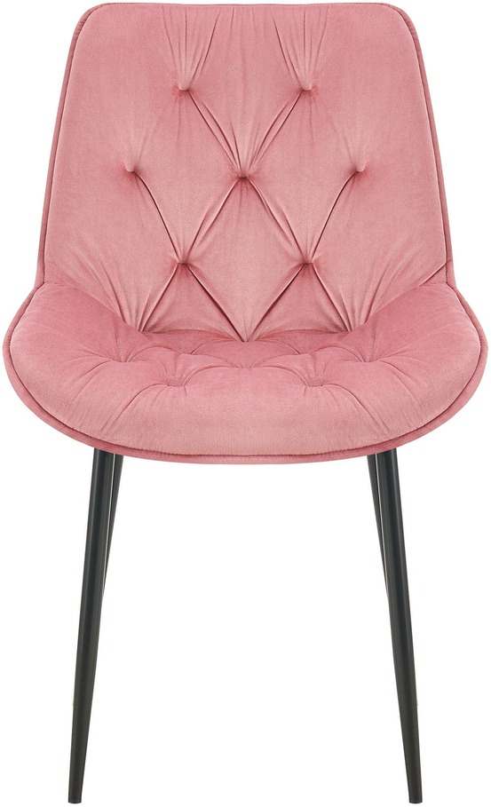 Chaise de salle à manger en velours wallace