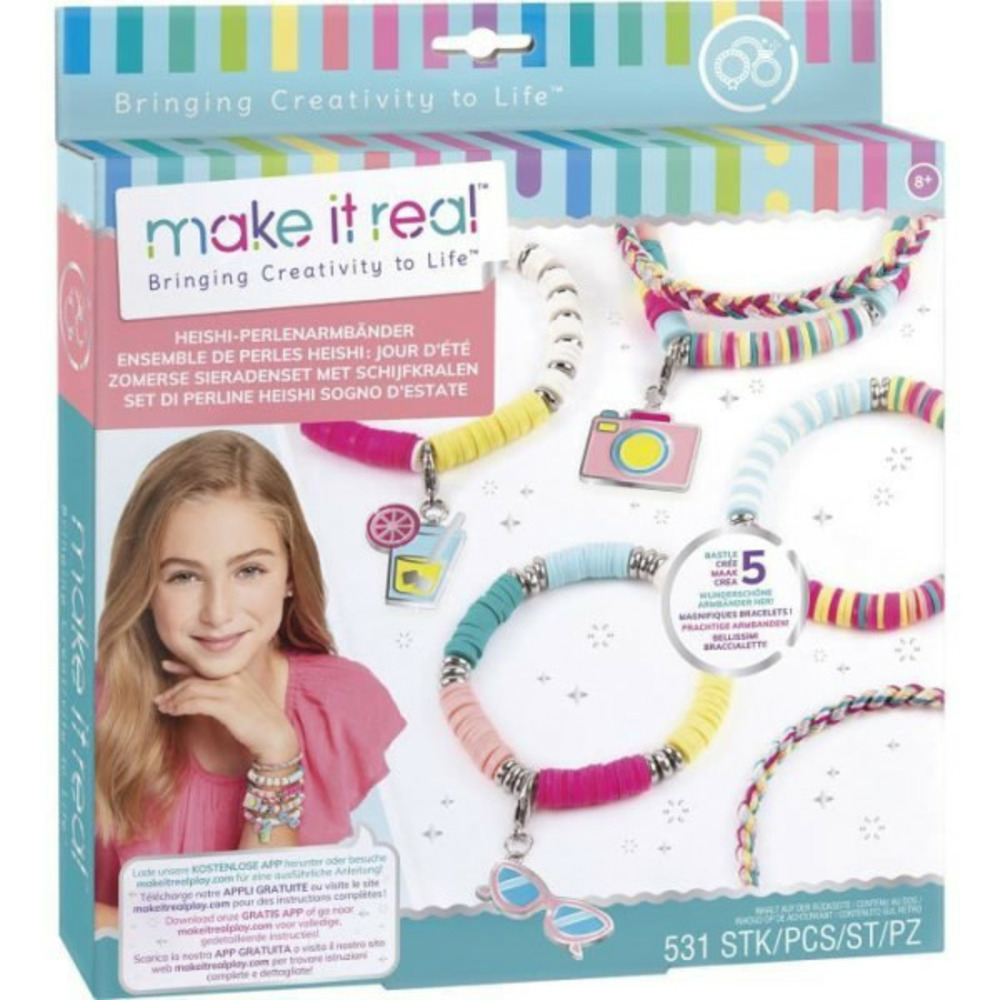 Make it real - bijoux heishi jours d'été - fabrication de bijoux enfants - des 8 ans -