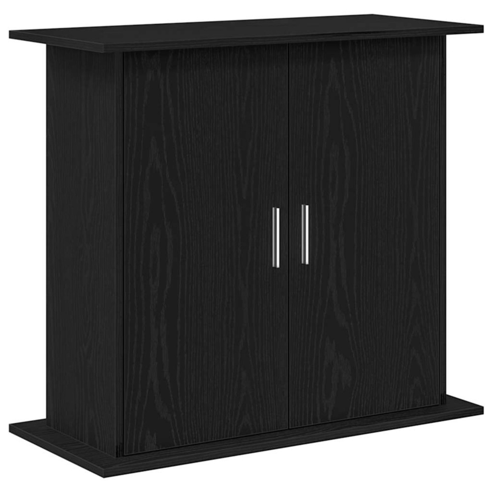 Support pour aquarium chêne noir 81x36x73 cm bois d'ingénierie