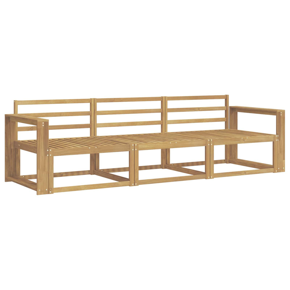 Ensemble de canapés d'extérieur 3 pcs blanc 257,5 x 83 x 73 cm