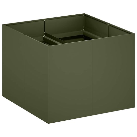 Cache-pot de jardin vert olive 80 x 80 x 60 cm