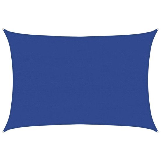 Voile d'ombrage 160 g/m² rectangulaire bleu 5x7 m pehd