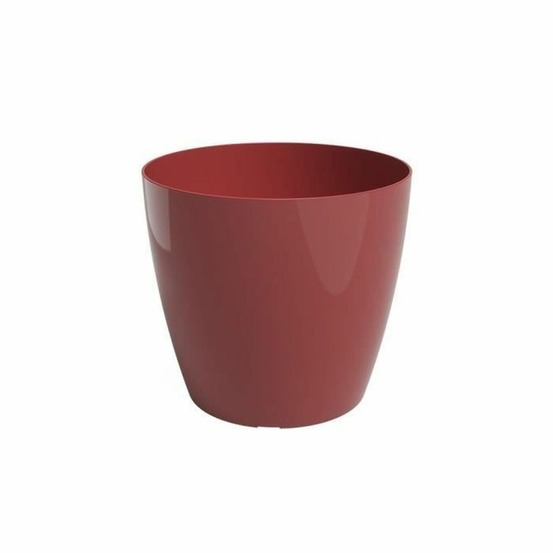 Pot de fleur san remo - 36 br - rouge foncé - 36 x 36 x 33,5 cm