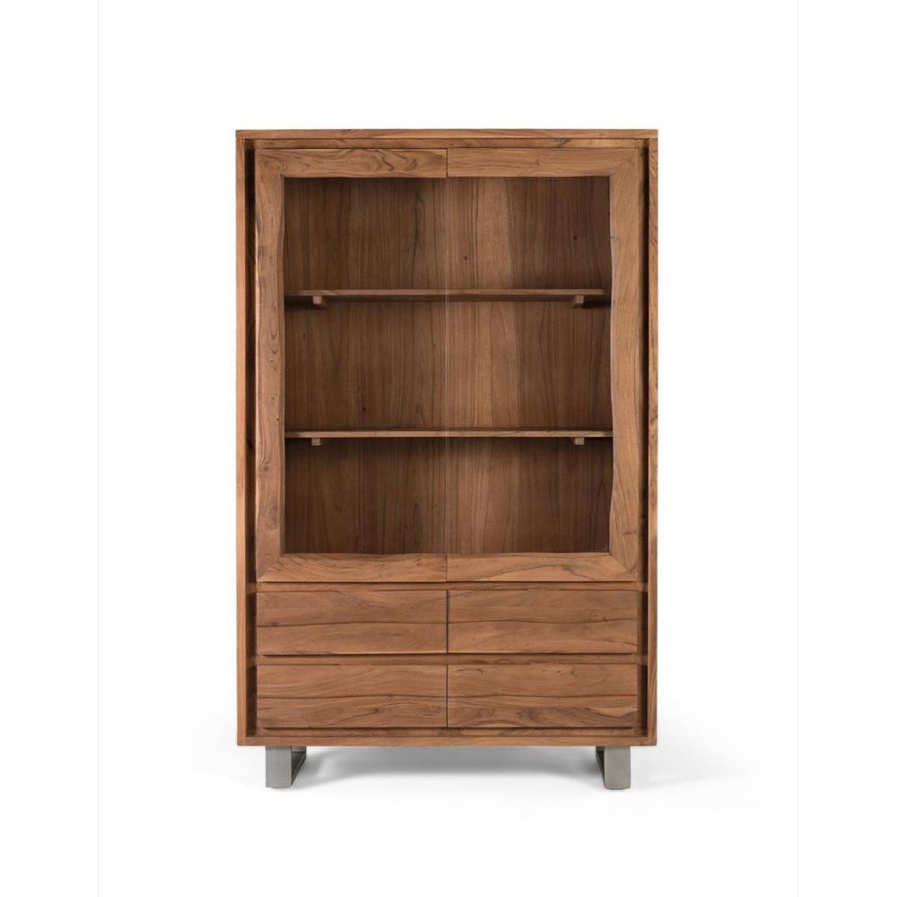 Vaisselier bois marron - enélise décoration d'autrefois