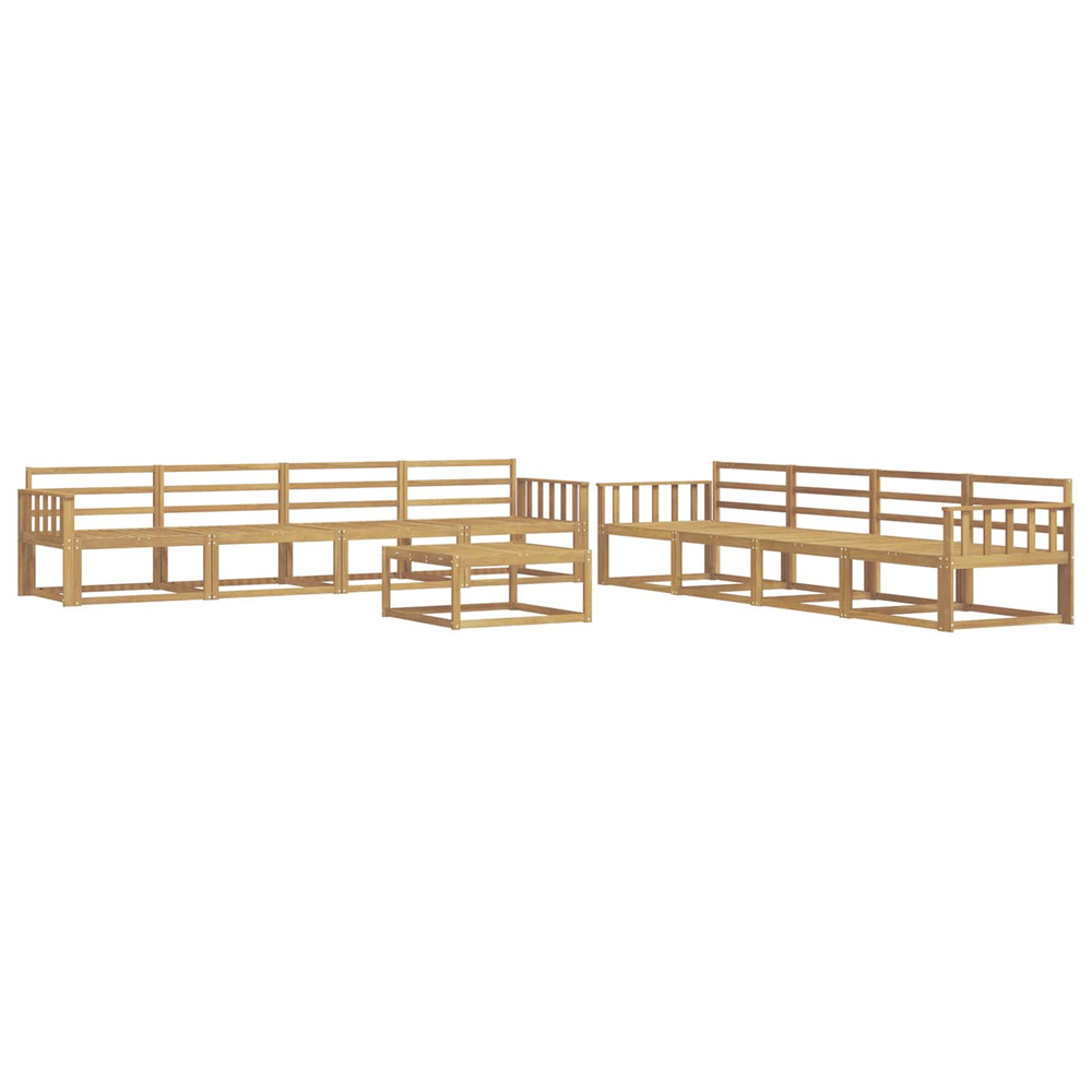 Ensemble de canapés d'extérieur 9 pcs blanc 79 x 79 x 37 cm