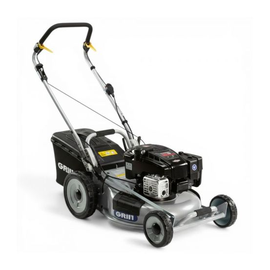 Tondeuse thermique tractée 46cm 190cm³, mulching amélioré, démarrage électrique - grin pm46a-instart