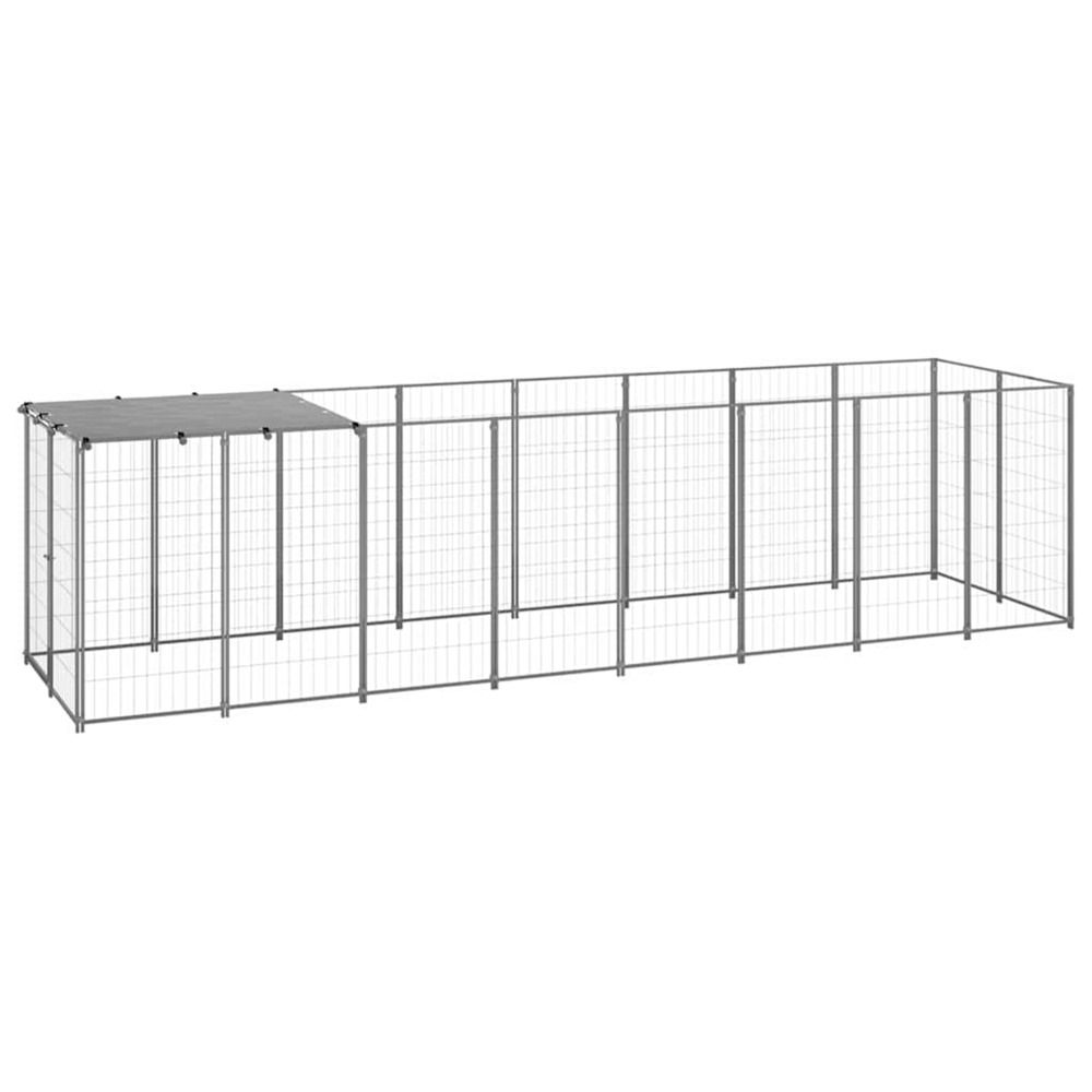 Chenil argenté 4,84 m² acier