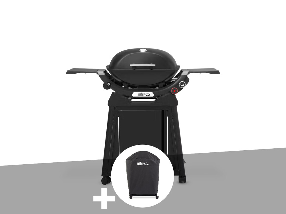 Barbecue à gaz q 2800n+ chariot noir + housse