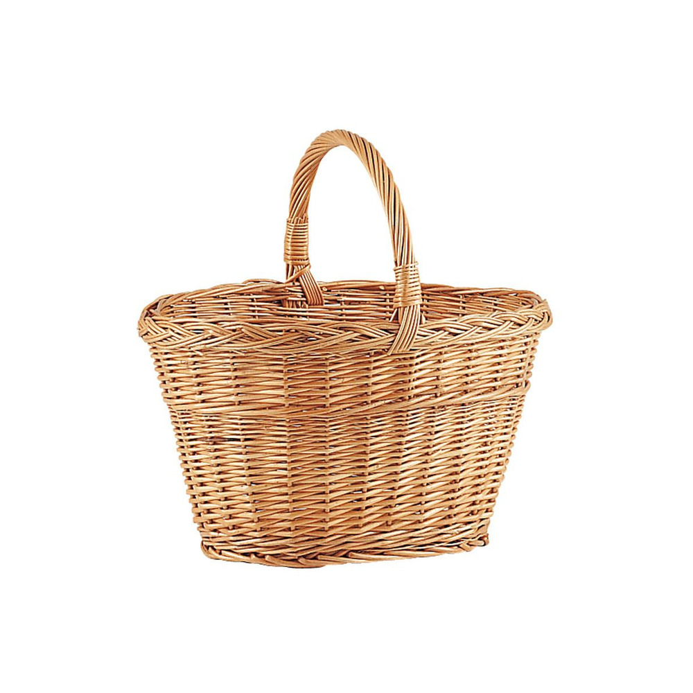 Panier de marché en osier buff 1