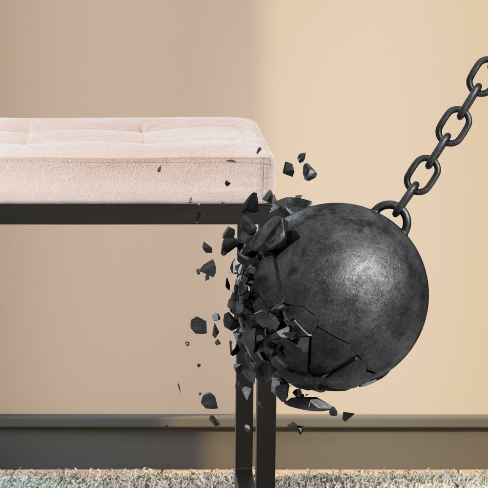 Banc barci b velours