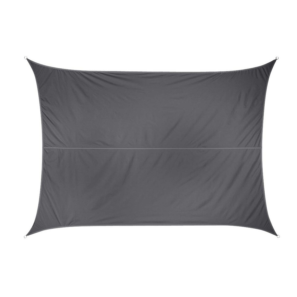 Voile d'ombrage rectangulaire curacao gris