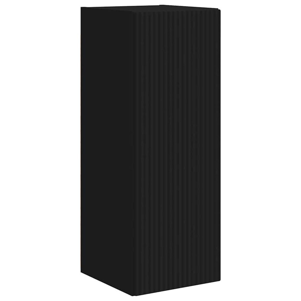 Meuble tv mural 30 x 31 x 80 cm noir bois d'ingénierie