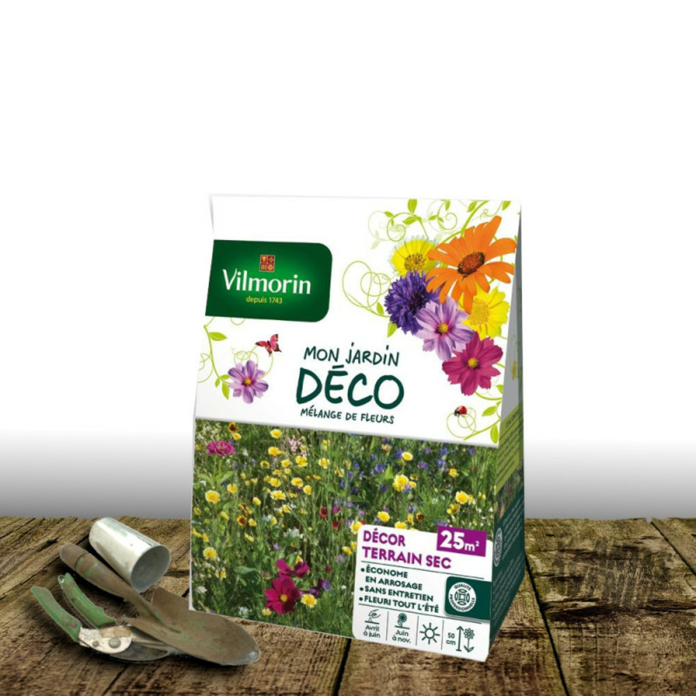 Graines en mélange - décor terrain sec - vilmorin sachet 50 m²