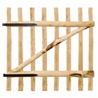 Portillon simple de clôture bois de noisetier 100x100 cm