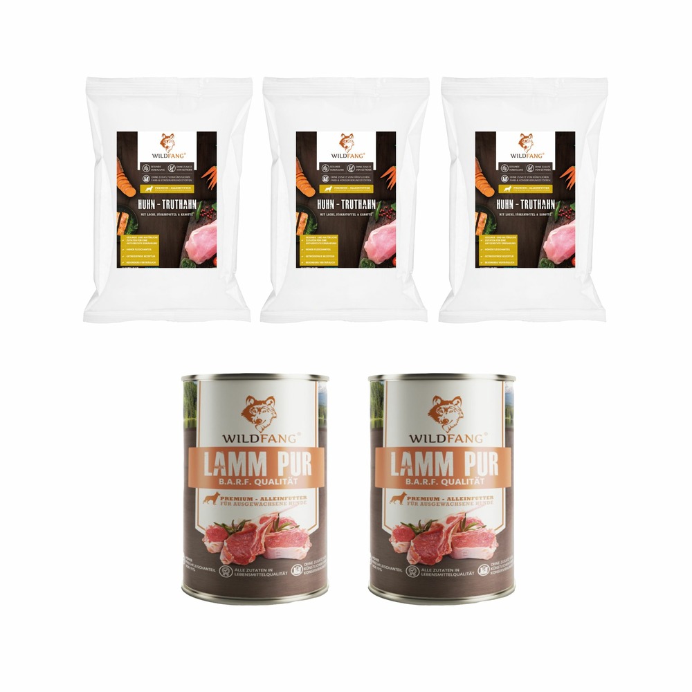 Wildfang - genussbox junior - aliments secs et humides - aliments secs pour poulet