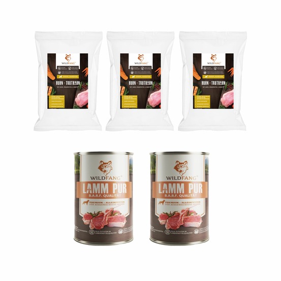 Wildfang - genussbox junior - aliments secs et humides - aliments secs pour poulet