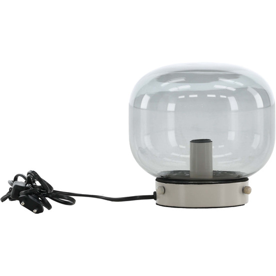 Lampe à poser en acier et verre bollonelie