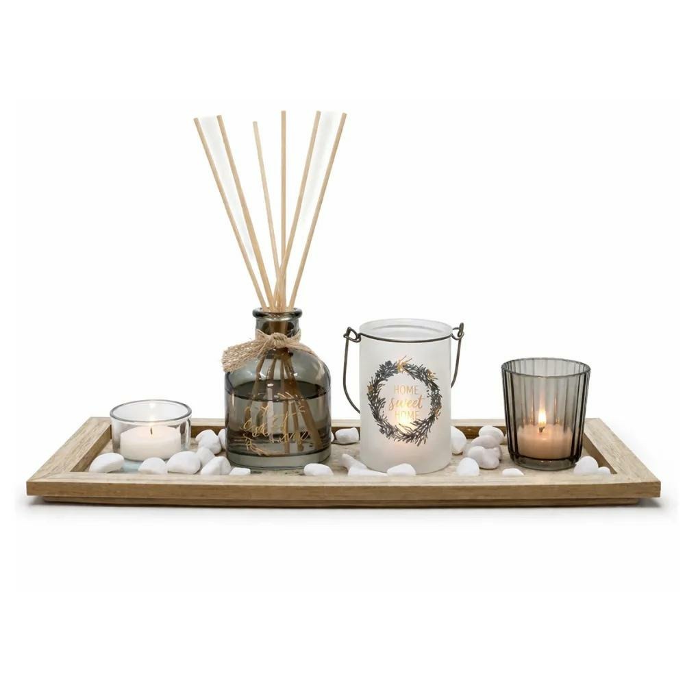 Coffret diffuseur parfum et bougies – ambiance naturelle et déco