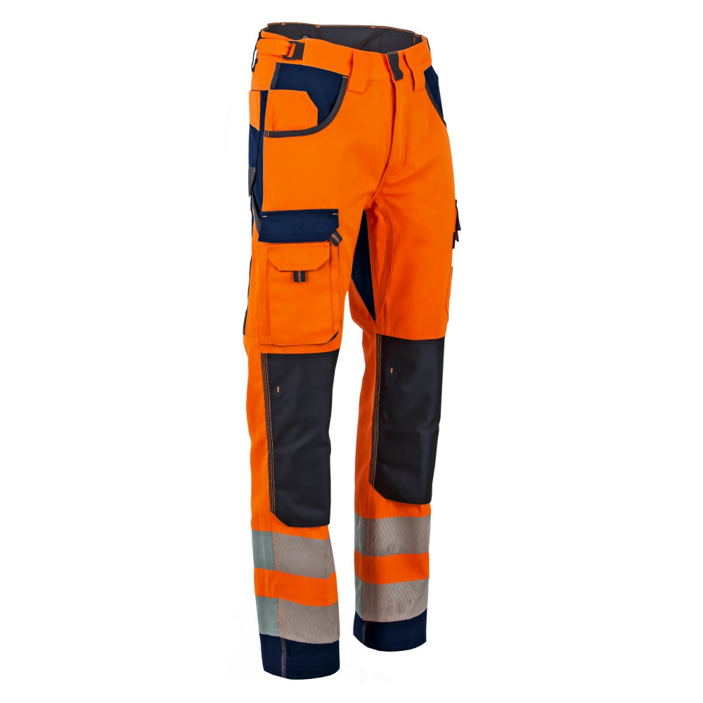 Pantalon polarisation haute visibilité orange 55% conton 45% polyester t 54 lma lebeurre 1679 54