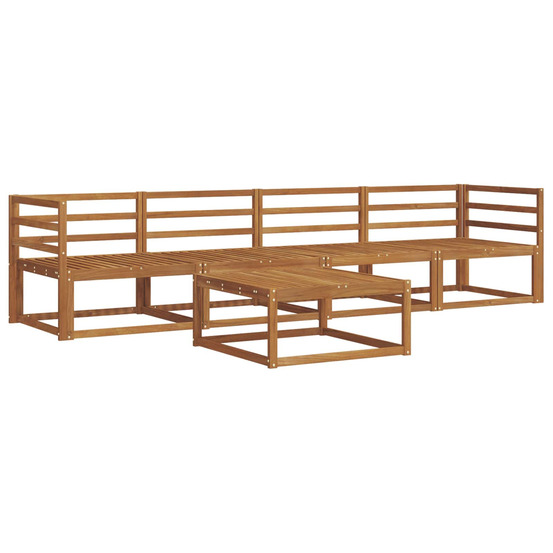 Ensemble de canapés d'extérieur 5 pcs naturel
