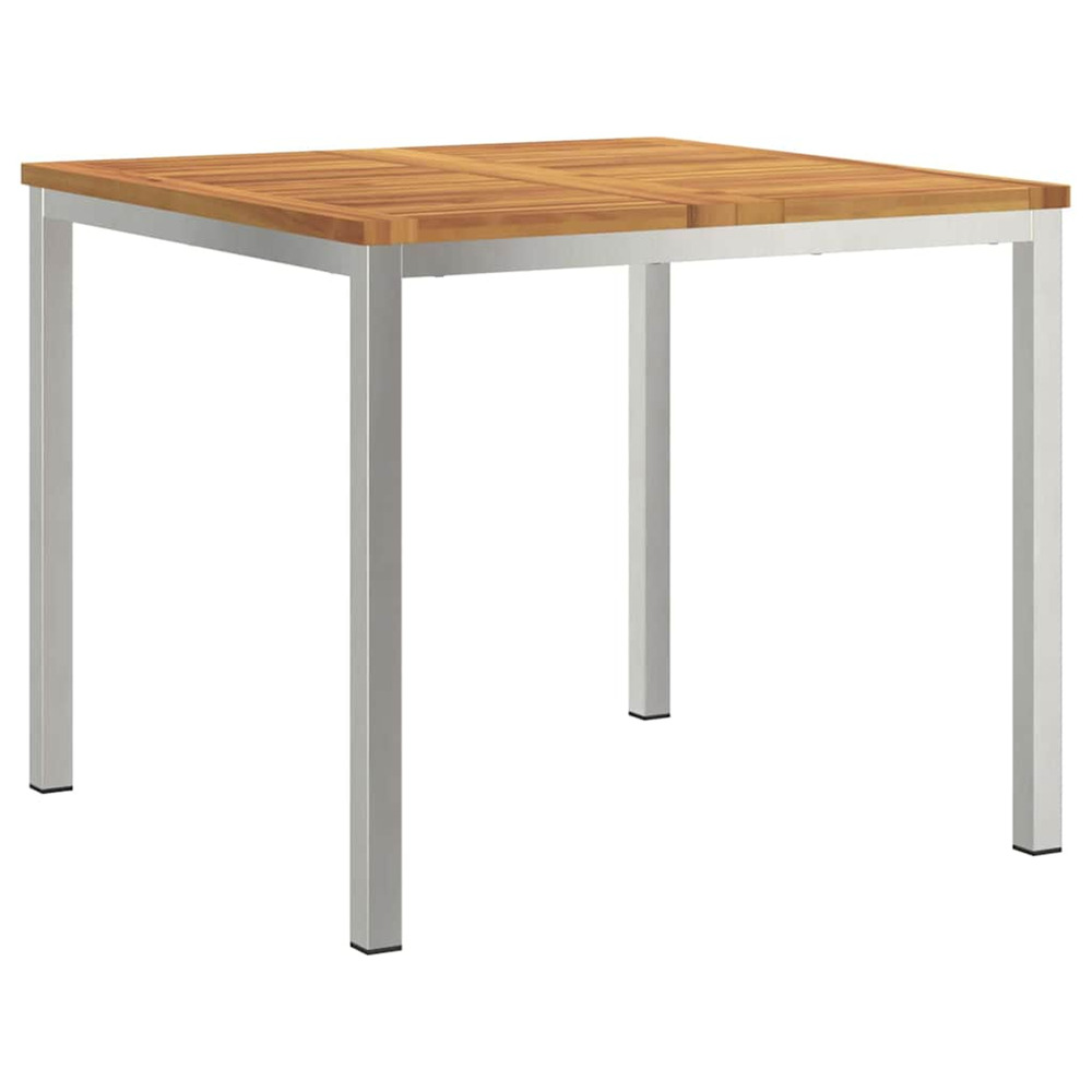 Tableàmanger marron 90 x 90 x 75 cm bois d'acacia massif