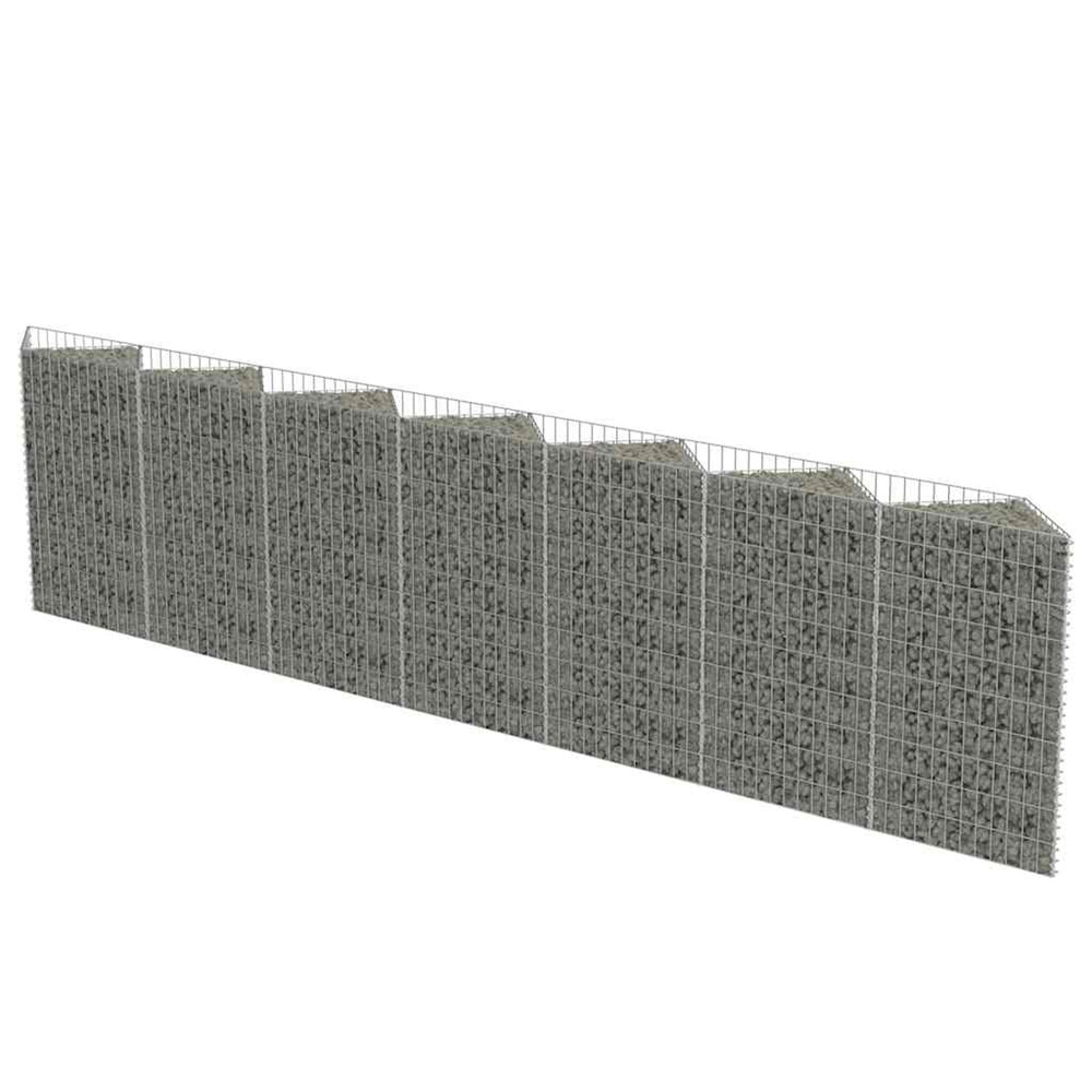 MUR DE GABION ACIER GALVANISE-(864951)