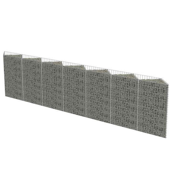 MUR DE GABION ACIER GALVANISE-(864951)