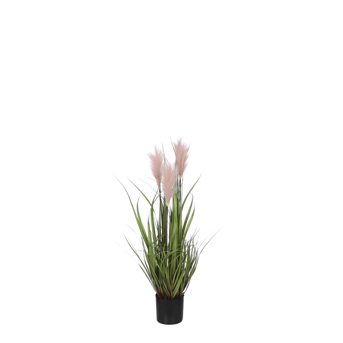 Mica decorations plante artificielle plume - 35x35x80 cm - pvc - rose