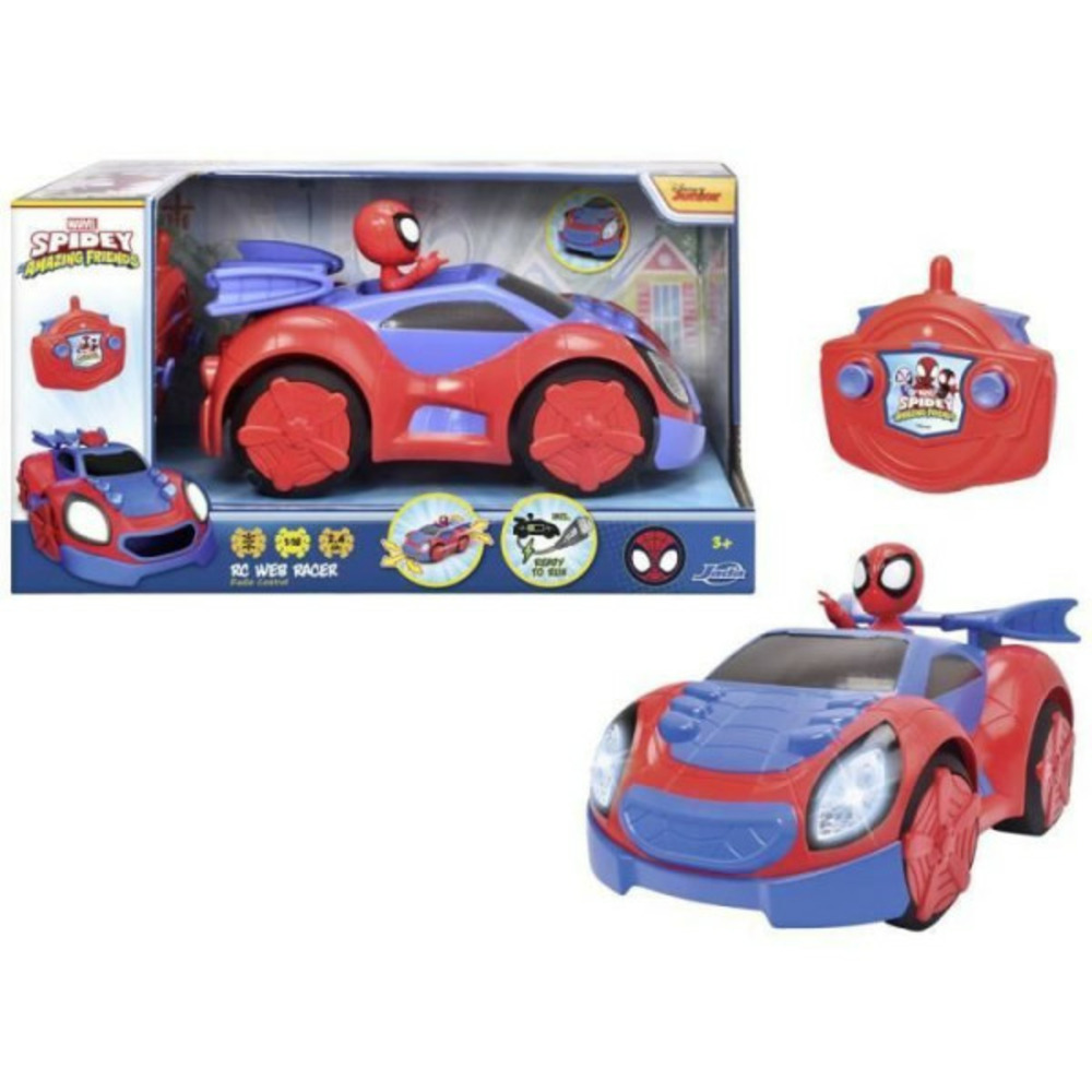 Spidey - voiture radiocommandée - 27cm - fonction turbo - batterie rechargeable par cable usb