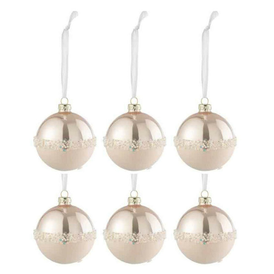Lot de 6 boules de noël