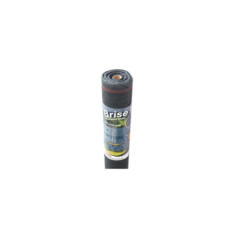 Brise vue occultant en pvc gris anthracite 10 x 1. 50 m