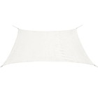 Voile d'ombrage pehd rectangulaire 4 x 6 m blanc