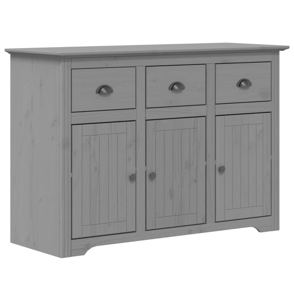 Buffet bahut commode armoire meuble de rangement organisateur cuisine salle de séjour salon bodo 115,5 x 44 x 80 cm bois mass