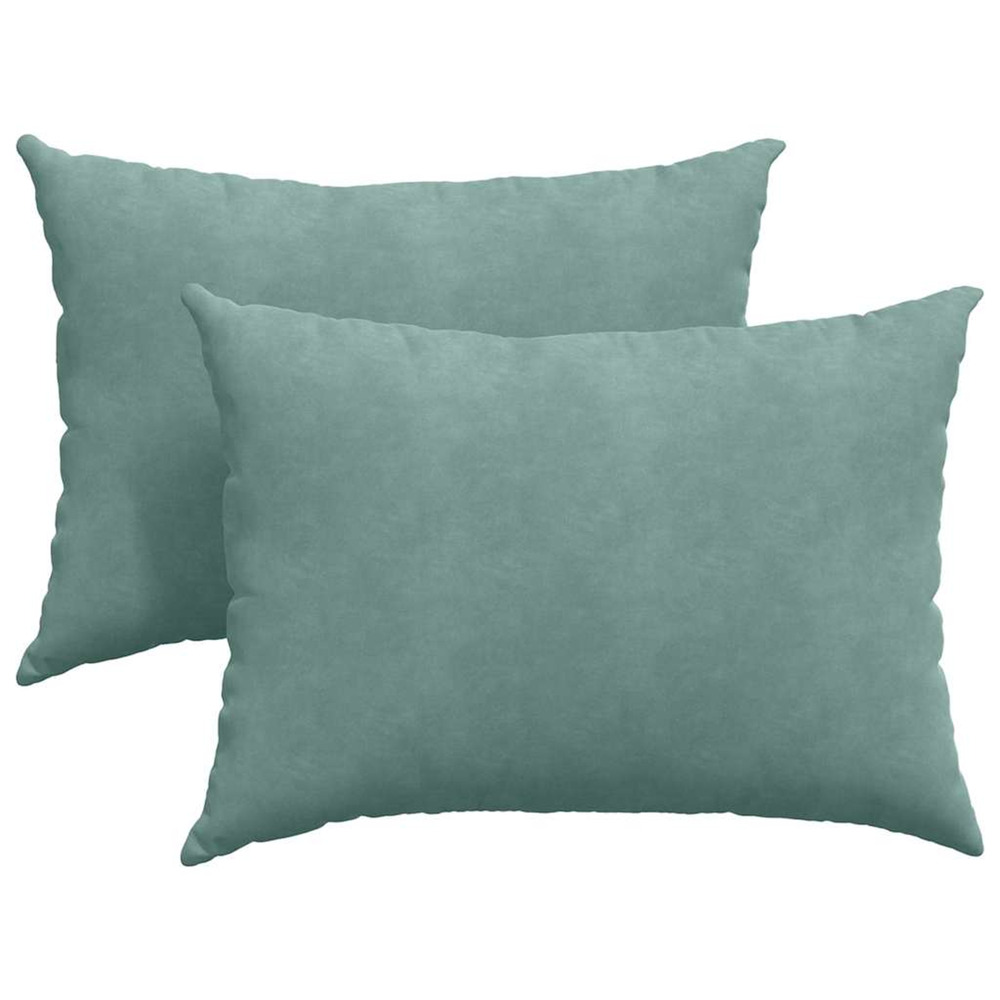 Coussins de canapé 2 pcs vert mer 70 x 50 cm