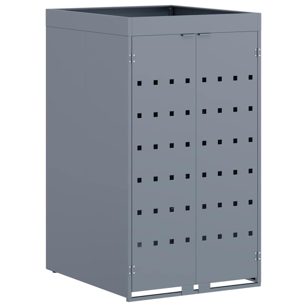 Rangement pour bac à roulettes avec toit de jardinière pour bac unique de 240l